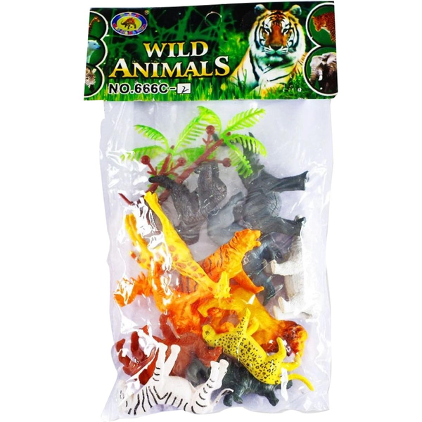Animais Selvagens Macro Miniatura - Com 12 Animais - Ref. 2312