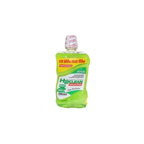 Anti-séptico Bucal H2clean Hortelã Dentalclean 600ml