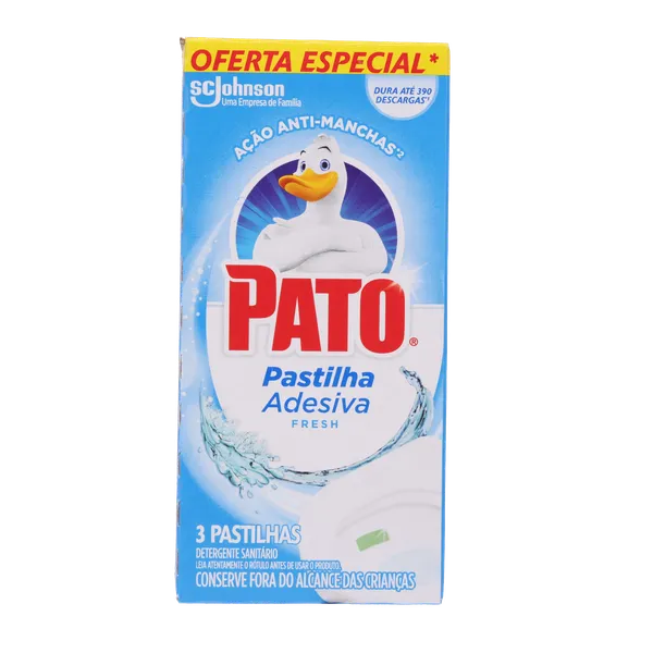 Desodorizador Sanitário Pato Com 3 unidades - Pastilha Adesiva - Fresh