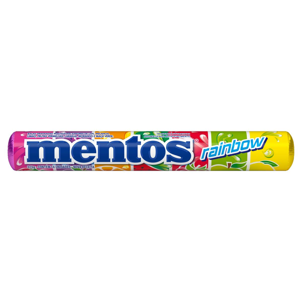 Confeito Mentos Stick Rainbow 37,5g