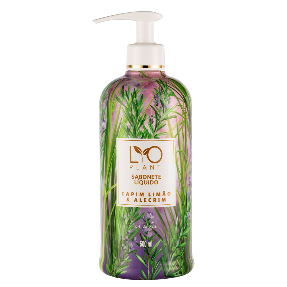 Sabonete Líquido LYO PLANT Capim Limão & Alecrim 600ml