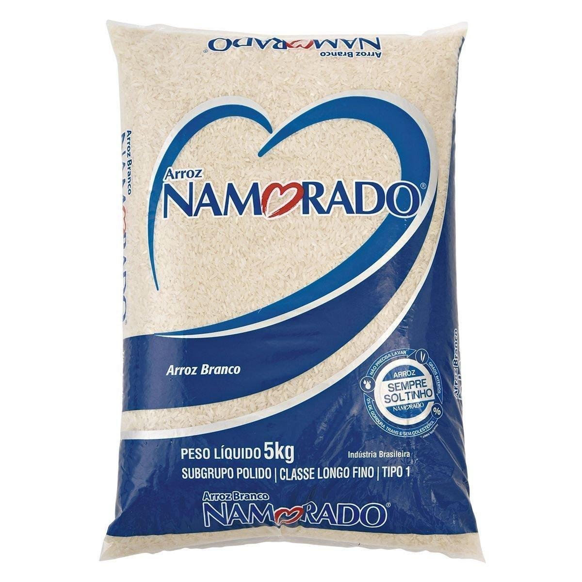 Arroz Agulhinha Tipo 1 NAMORADO Pacote 5Kg