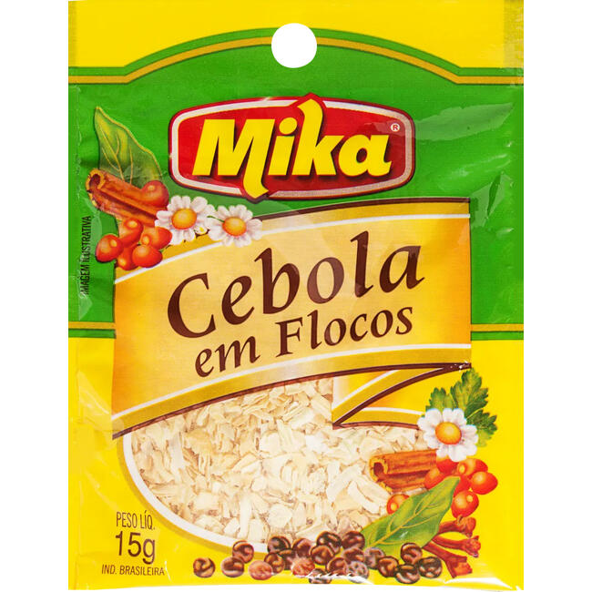 Cebola em Flocos Mika 15g