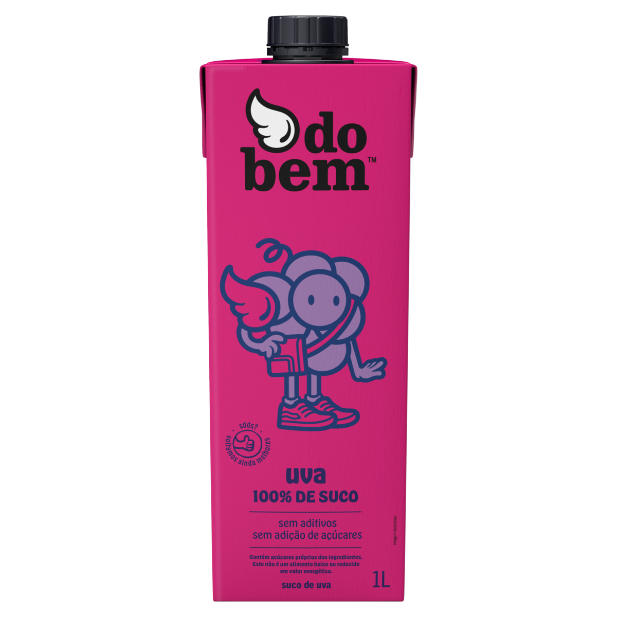 Suco DO BEM 100% Suco Uva Sem Adição de Açúcar 1l