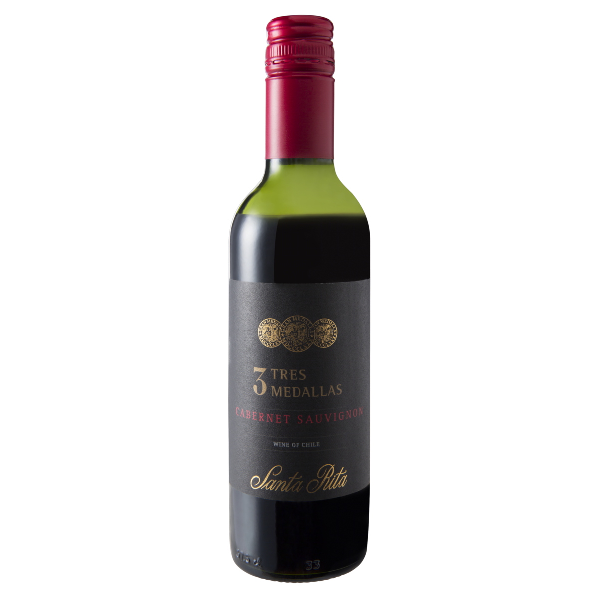 Vinho Tinto Chileno Tres Medalhas Cabernet Sauvignon 375ml