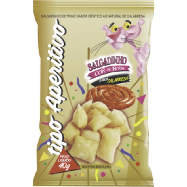 Salgadinho Pantera Cor-de-Rosa Calabresa 40g