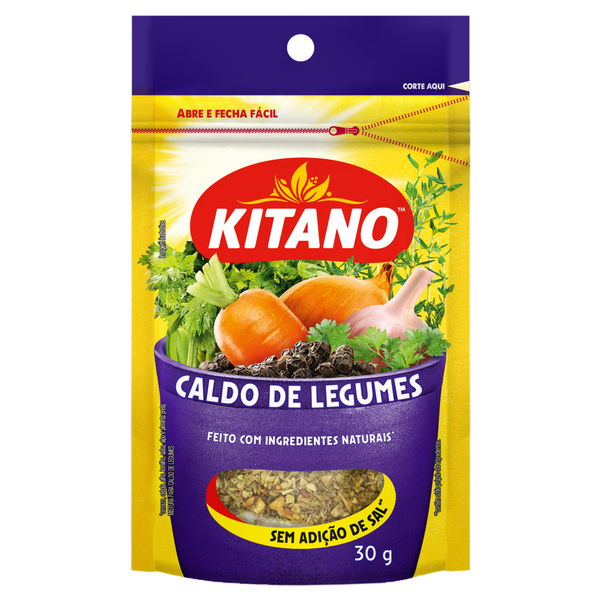 Caldo Natural de Legumes KITANO 30g