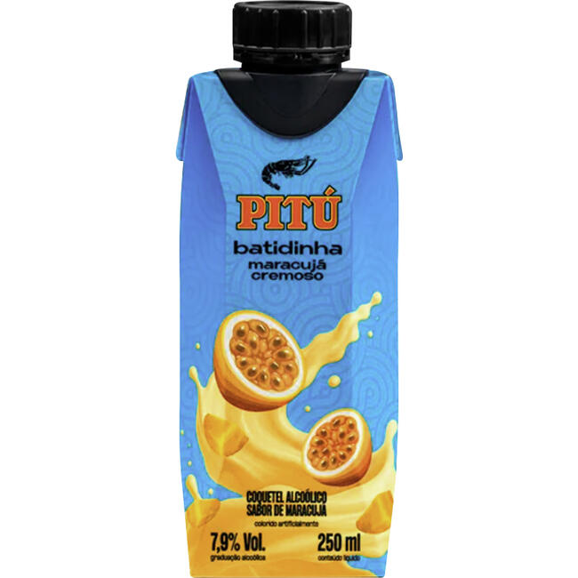 Coquetel Alcoólico Pitú Batida Maracujá 250ml