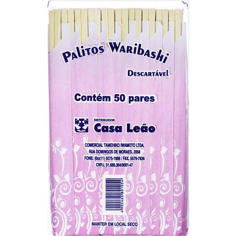 Palitos Hashi Casa Leão 50 pares