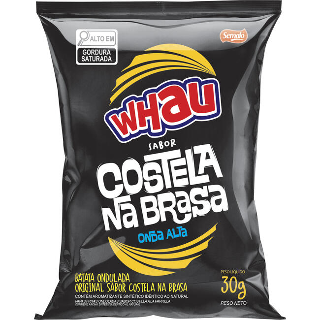 Salgadinho Batata Chips Whau Costela na Brasa 30g