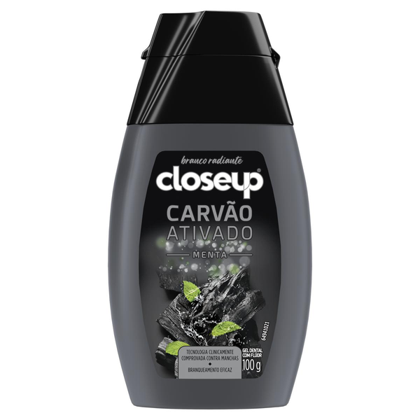 Creme Dental Carvão Ativado Menta Closeup 100g
