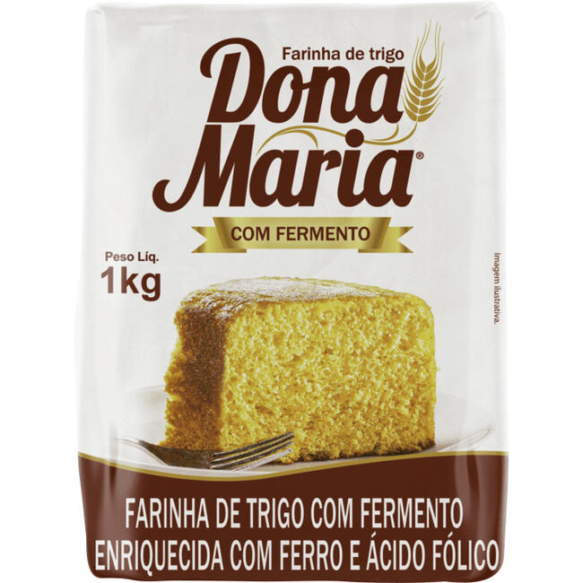 Farinha de Trigo Dona Maria Com fermento 1kg