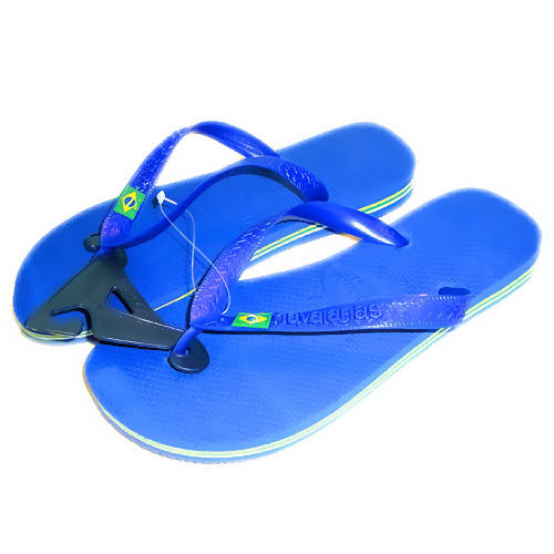 Sandália HAVAIANAS Brasil 37x38 azul naval