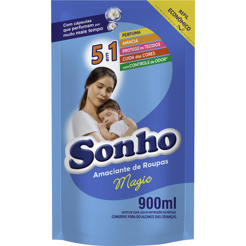 Amaciante de Roupas Sonho Magic 900ml
