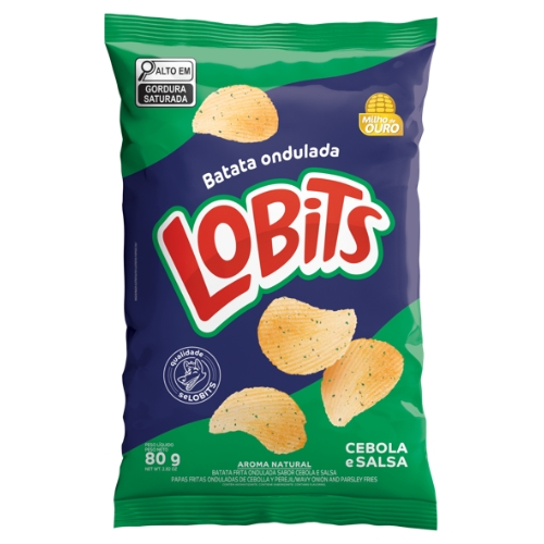 Batata Ondulada Cebola Lobits 80g