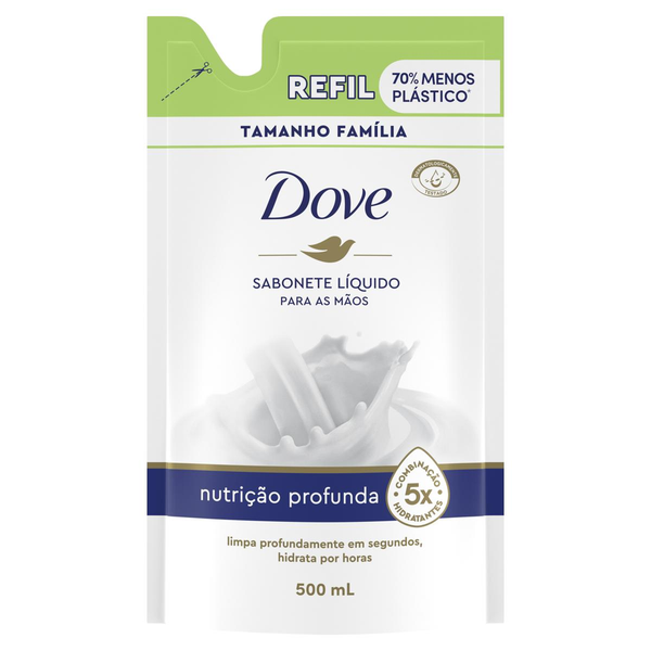 Sabonete Líquido Dove Nutrição Profunda Refil 500ml