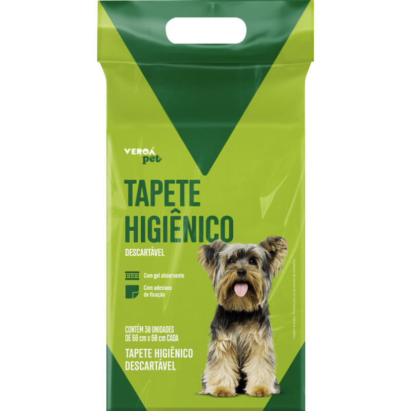 Tapete Higiênico para Cães Veroá 60x60cm 30 un