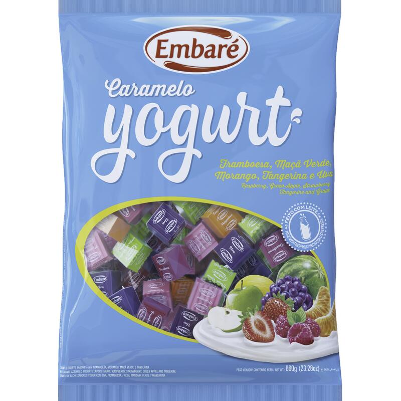Bala de Caramelo Embaré Iogurte sortida 660g