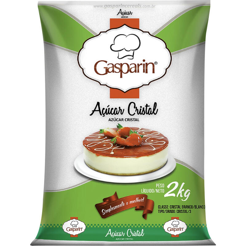 Açúcar Cristal Gasparin 2kg