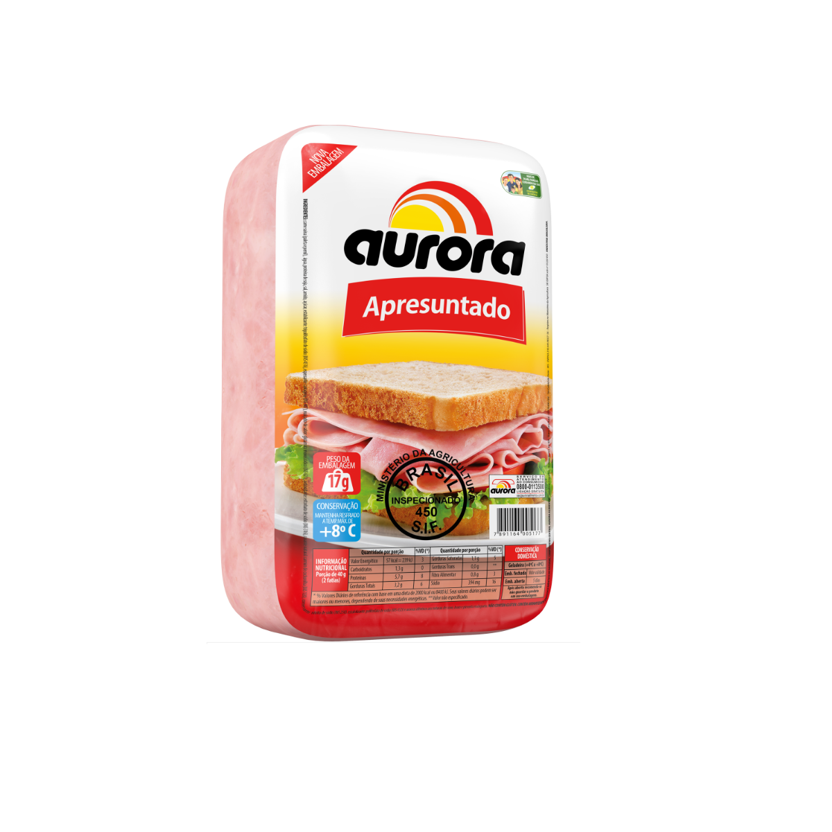 Apresuntado Aurora 200g