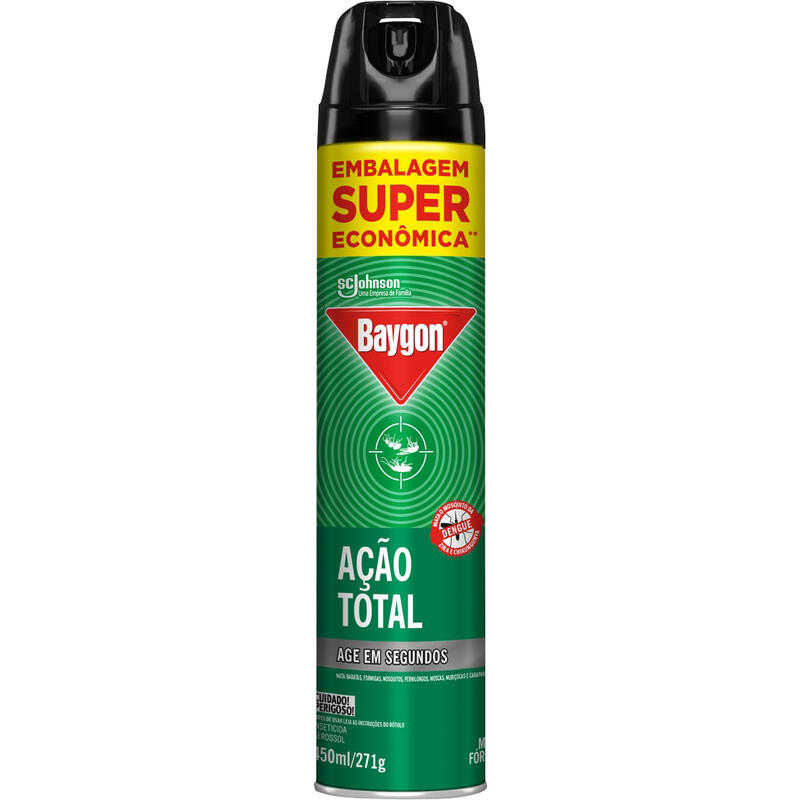 Inseticida Baygon Ação Total Super Econômica 450ml