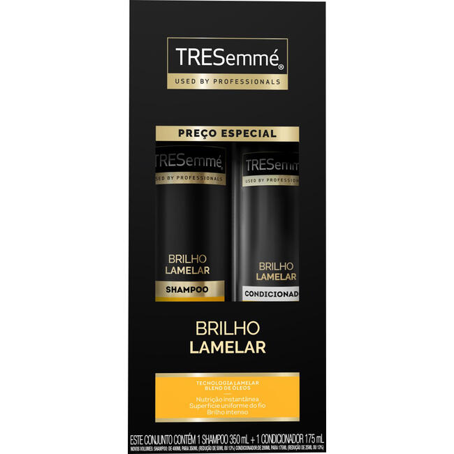 Kit Tresemmé Brilho Lamelar Shampoo 350ml + Condicionador 175ml