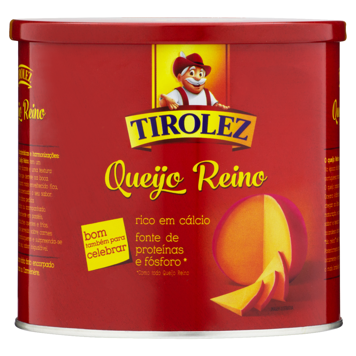 Queijo Reino Tirolez Mini Lata 600g
