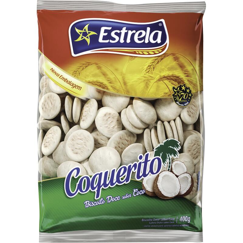 Biscoito Estrela Coquerito Coco 400g