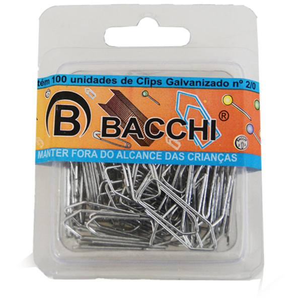 Clipe Bacchi N.2 - Com 100 Clipes - Ref. 10021