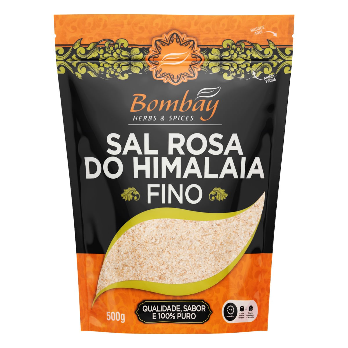 Sal Rosa do Himalaia BOMBAY Fino 500g