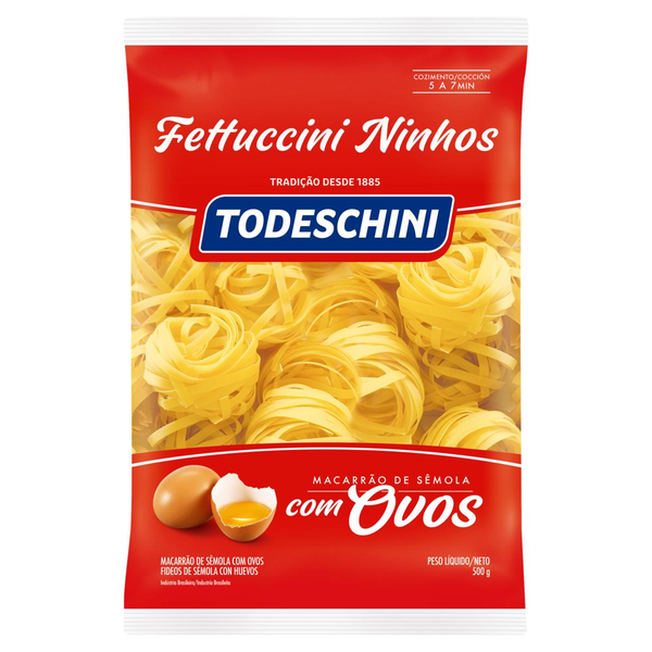 Massa com Ovos Todeschini 500g - Fettuccine