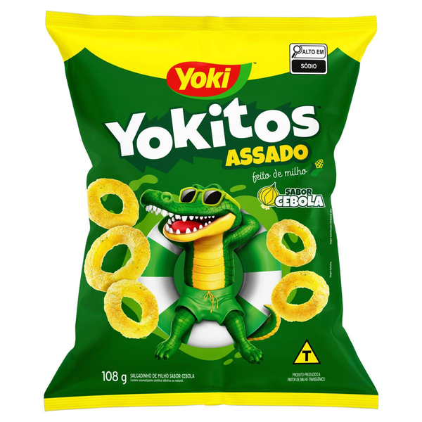 Salgadinho Yokitos 108g - Anéis de Cebola