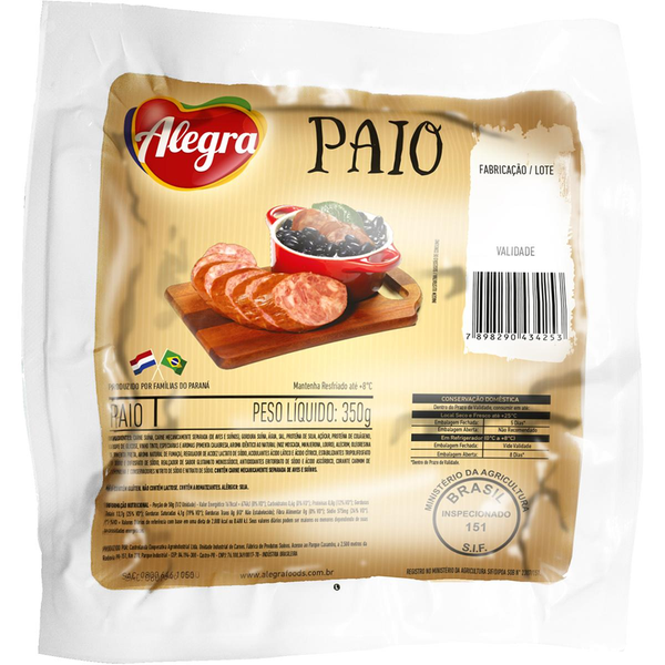 Linguiça Paio Alegra 350g