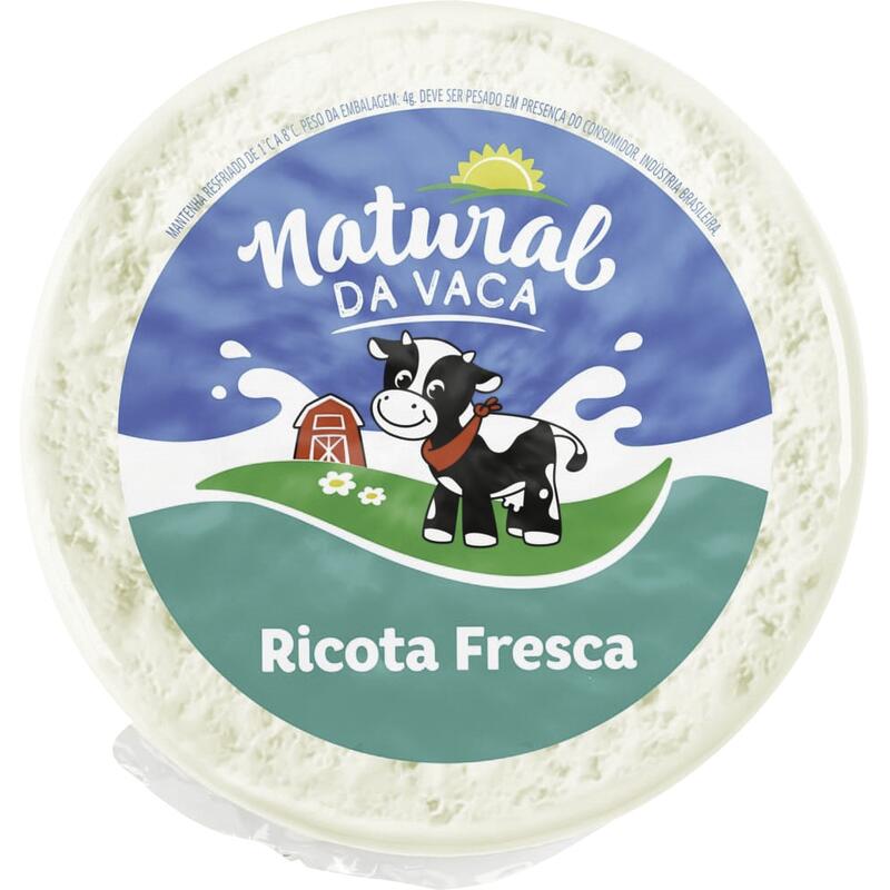 Ricota Fresca Natural da Vaca Preço por quilo na peça