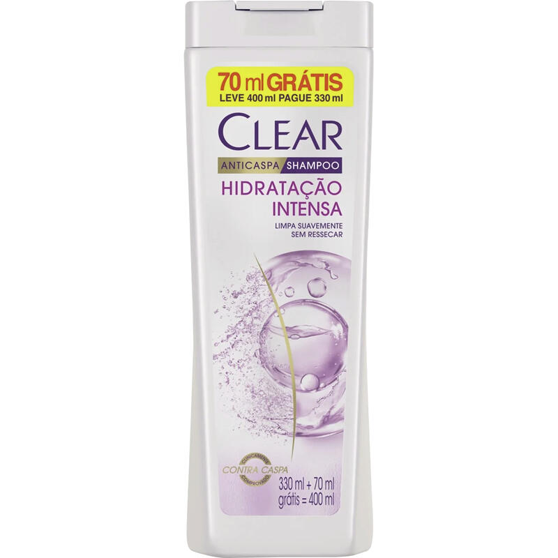 Shampoo Clear Hidratação Intensa Promo 400ml