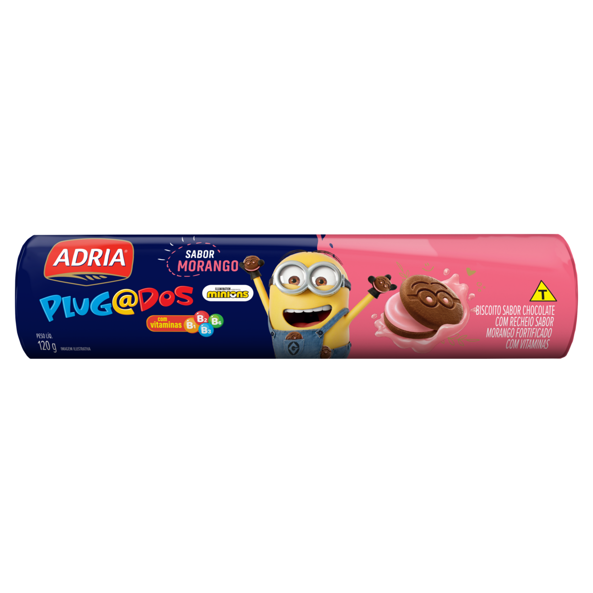 Biscoito Morango Adria Plug 120G