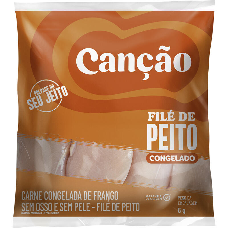 Filé de Peito de Frango Canção Cong Preço por quilo no pacote