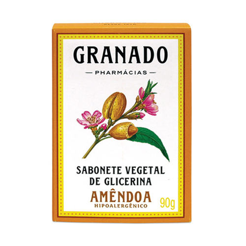 Sabonete Granado Vegetal De Glicerina Amêndoas 90g
