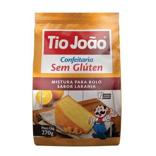 Mistura para Bolo Tio João Laranja 270g