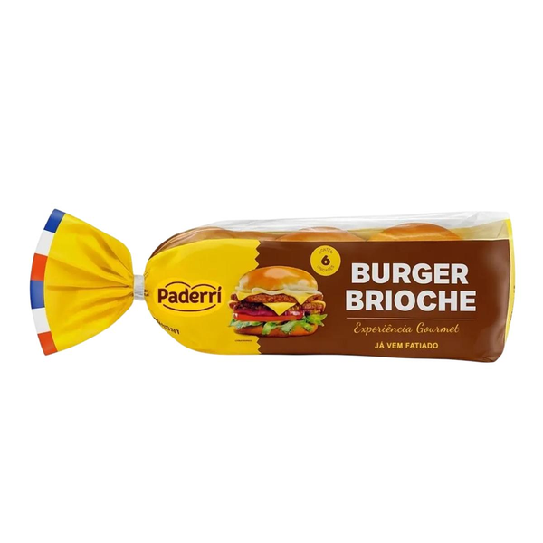Pão PADERRÍ Burger Brioche 375g