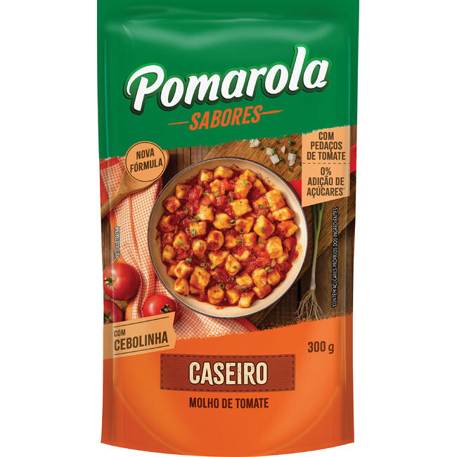 Molho de Tomate Pomarola Caseiro Sachê 300g
