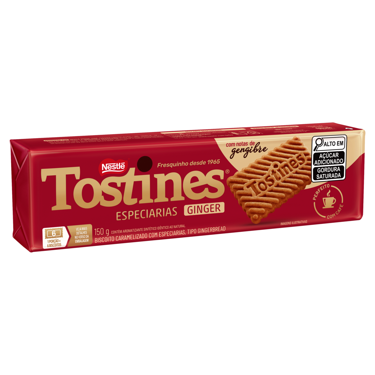 Biscoito NESTLE Tostines Especiarias Gengibre 150g