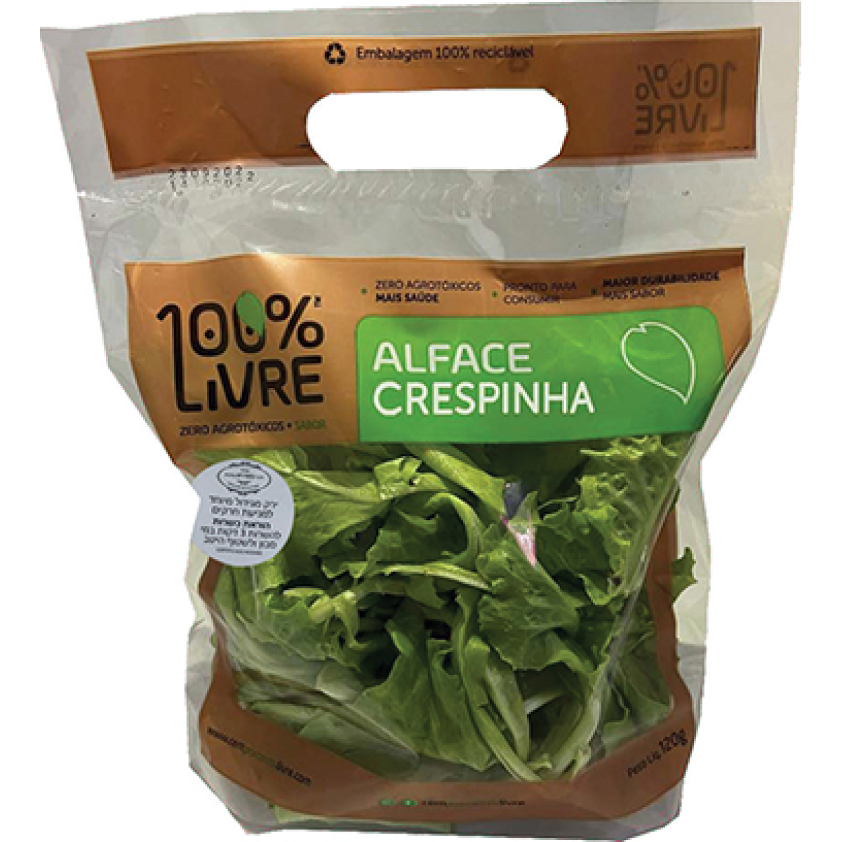 Alface Crespa - 100% Livre de Agrotóxicos e Prontas para o Consumo