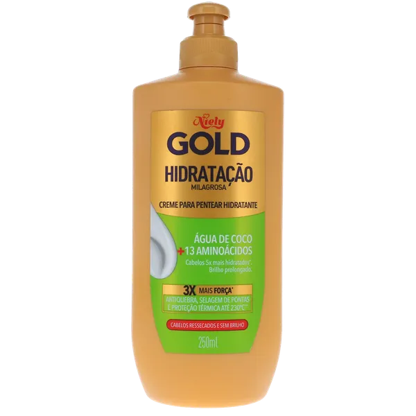 Creme para Pentear Niely Gold 250g - Água de Coco