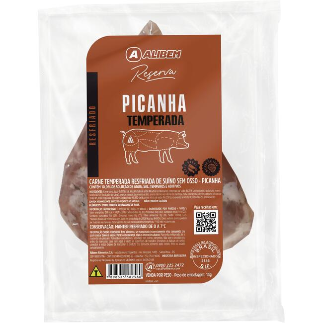 Picanha Suína Alibem Resfriada Preço por quilo na peça