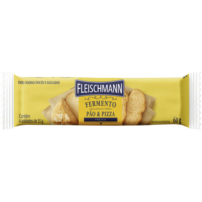Fermento Biológico Fleischmann Fresco 4x15g