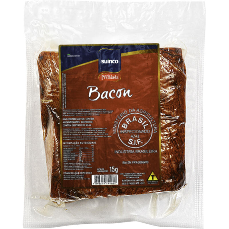 Bacon em Pedaço Suinco Preço por quilo na peça