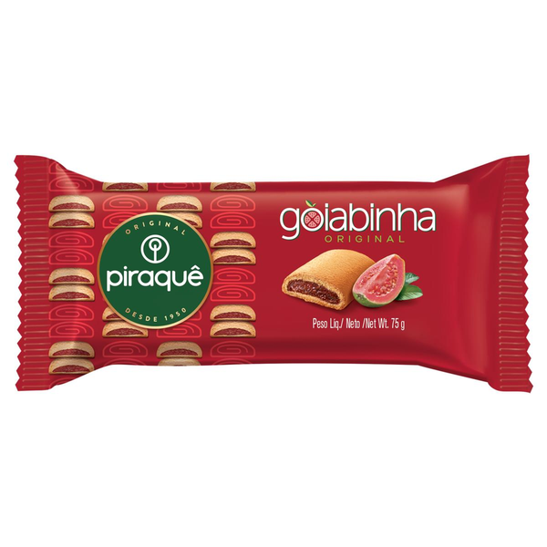 Biscoito Piraquê Recheio Goiabinha 75g