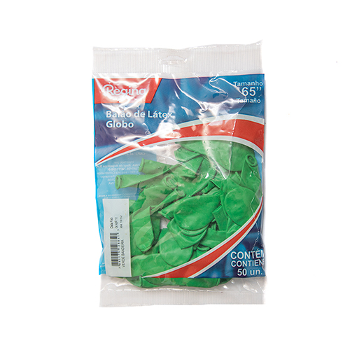 Balão Regina Liso Verde C/50 Un