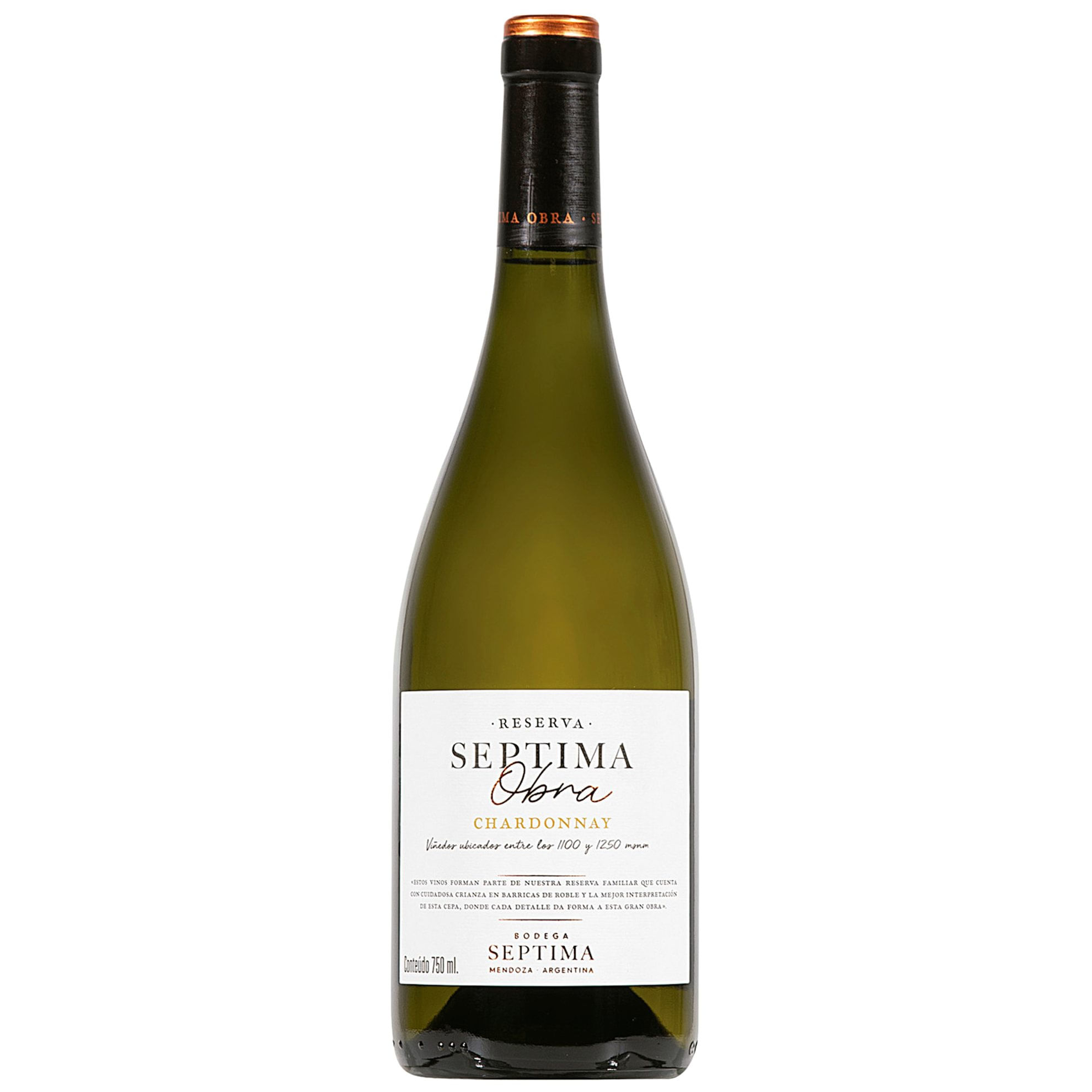 Septima Reserva Obra Chardonnay Argentino Vinho Branco 750ml